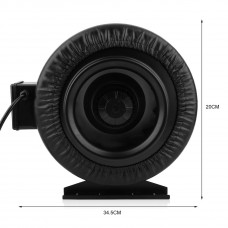 8Inch 770CFM Booster Exhausting Fan Circular Duct Ventilation Fan For Grow Room   568958351